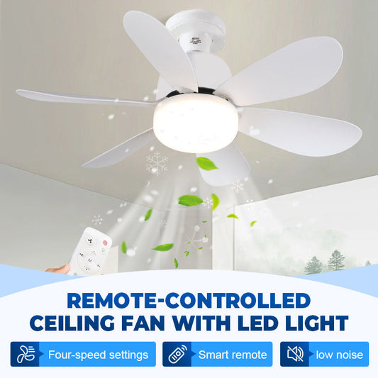 🔥LAATSTE DAG - 50% KORTING🌬️ 2-in-1 plafondventilator met afstandsbediening en ledverlichting – energiezuinig, stille motor en perfect voor comfort in huis 🏠