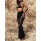 Elegante kanten flared broek met high-waisted design