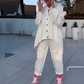 Oversized asymmetrische loungewear-set