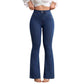🎁2026 Nieuw binnen 50% KORTING💥Damesjeans met hoge taille en uitlopende pijpen