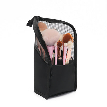 Upright Standing Makeup Brush Bag
