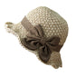 👒✨Elegante zonnehoed van gevlochten stro met strik