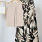 Set met bloemenprinttop en wijde broek voor dames