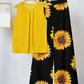 Set met bloemenprinttop en wijde broek voor dames