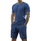 2-delige set met sport-T-shirt en korte broek voor heren