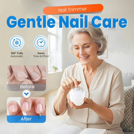 👶💅 360° roterende nageltrimmer – LED-verlichting, stil, veilig voor baby's en volwassenen!