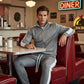 Tweedelige set met gestreept sportjack en broek voor heren