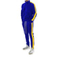 Tweedelige set met gestreept sportjack en broek voor heren