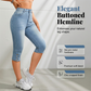 Capri-jeans met hoge taille en slanke pasvorm voor dames