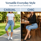 Capri-jeans met hoge taille en slanke pasvorm voor dames