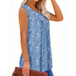 Mouwloze top met print en knopen voor dames