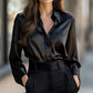 Elegant damesoverhemd met revers en knoopsluiting