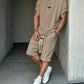 👕🩳 Casual T-shirt- en korte broekset voor heren | Comfortabel • Ademend • 2-delig