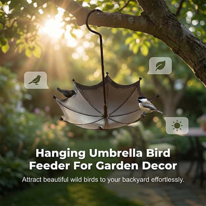 🌿 60% KORTING – Hangende Parapluvormige Vogelvoederbak & Vogelbad | 2-in-1 Design, Weerbestendig en Perfect voor Tuin, Balkon & Terras 🕊️💧