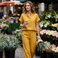 ⏳Tijdelijke aanbieding: 57% korting+Gratis verzending⏰Casual tweedelige set voor dames in effen kleur👚👖