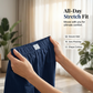 Casual wikkelrokje met elastische tailleband voor dames