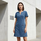 👗 NU 50 % KORTING! 🌸Denimjurk met korte mouwen en V-hals voor dames