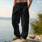 Men's Cotton Linen Cargo Pants