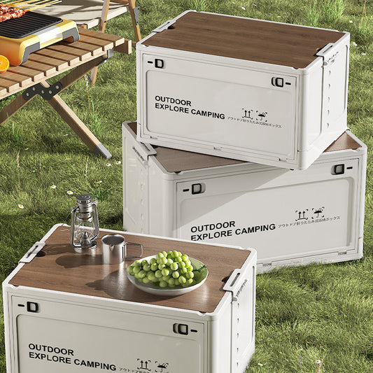 Multifunctionele Camping Box | Duurzaam PP | Ook als Tafel te Gebruiken | 60x41.5x34.5 cm