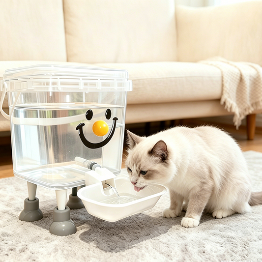 Waterdispenser voor huisdieren met grote capaciteit