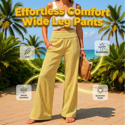 🌸 TOP TREND 💕 Gestreepte Damesbroek – Hoge taille & ultiem comfort 🌿
