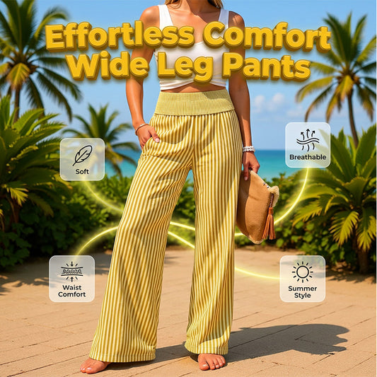 🌸 TOP TREND 💕 Gestreepte Damesbroek – Hoge taille & ultiem comfort 🌿