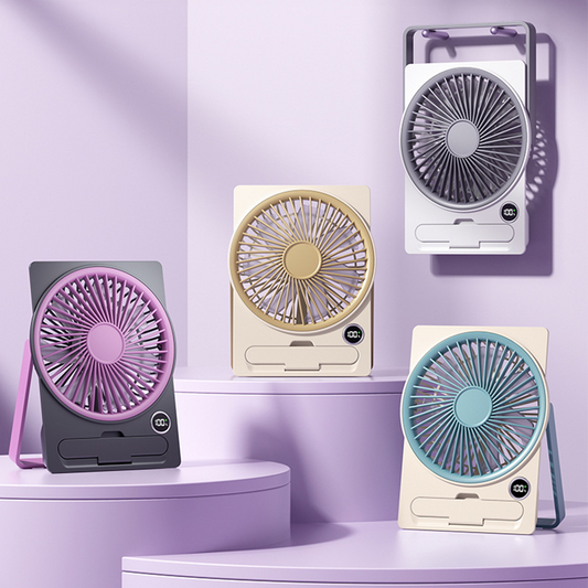 1 kopen, 1 gratis🎁Ultradunne, oplaadbare mini-ventilator in de vorm van een kaart