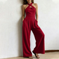 📢📢40% KORTING !! ⏰Elegante jumpsuit met gekruiste halternek
