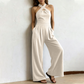 📢📢40% KORTING !! ⏰Elegante jumpsuit met gekruiste halternek