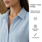 ⏰TIJDELIJK KORTING👗🌿Linnenmix midi shirtjurk V-hals losse pasvorm voor warme dagen