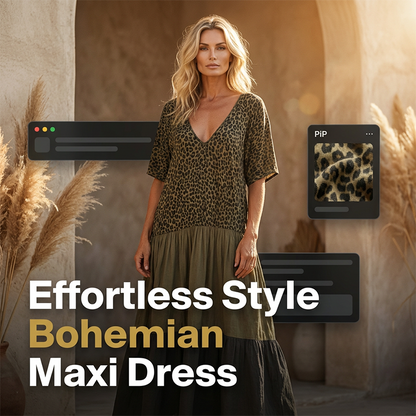 Elegante Bohemian Maxi-Jurk voor Dames