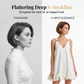 50% KORTING✨Dames V-hals resortjurk, ademende kwalitatieve mengstof, flatterende pasvorm