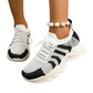 Gebreide sneakers voor dames, ademende casual wandelschoenen