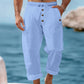 Men's Casual Linen Drawstring Pants