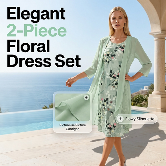 🌸50% Korting💖2-Delige Jurkset✨Elegant & Slank