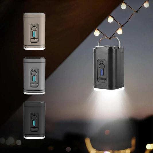 💥50% KORTING⛺Oplaadbare luchtpomp 200L/min compact 1200mAh batterij 5 mondstukken