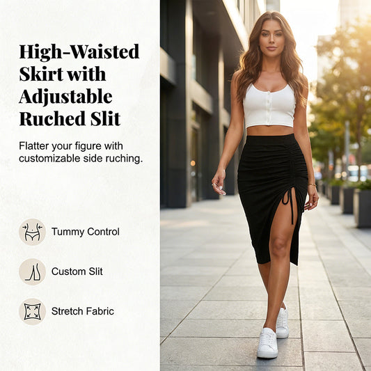 Damesrok Met Hoge Taille & Plooien – Vrouwelijk & Tijdloos