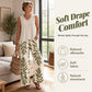 👍50% KORTING🔥Dames lounge set in comfortabele resortstijl, 2-delig