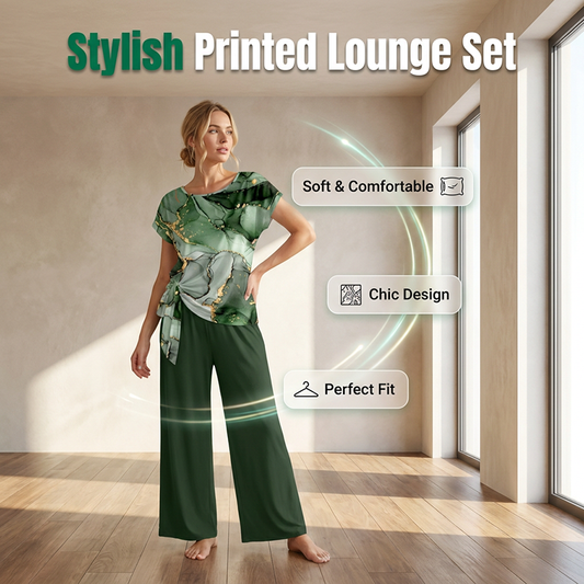 🔥50% KORTING Lounge Set 🌿 Comfort & Luxe Print