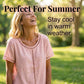 Casual bohemian dames top met opengewerkt patroon