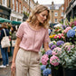 Casual bohemian dames top met opengewerkt patroon