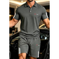 🏆LAATSTE DAG UITVERKOOP 50% KORTING🔥 Heren Casual Korte Mouw Shorts Set
