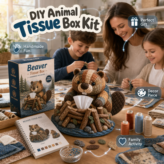 🧵 DIY Dieren Servethouder Set – Creatief Handwerk & Schattige Tafeldecoratie 🐨