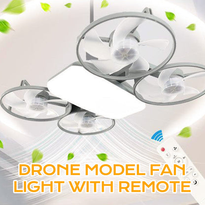 E27-drone-modelventilatorklamp met 3 snelheden en afstandsbediening