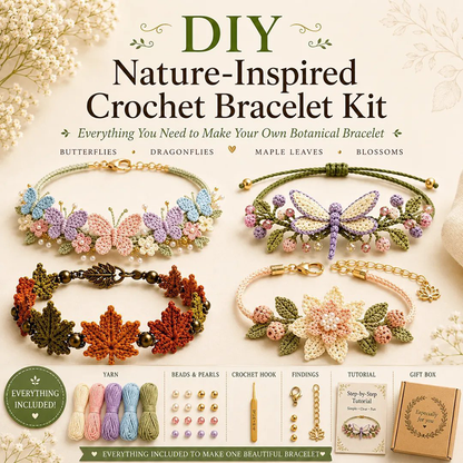 DIY-Haakarmbandset met natuurmotieven
