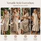 🔥 50% KORTING! 👗 Linnenmix Maxi Jurk – Ademend, kreukvrij & elegant voor warme dagen ✨