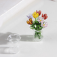 ⏳ FLASH SALE! ✨ Mini Glasboeket | Elegant Cadeau 🎀 | Hoogte ca. 6cm | HALF PRICE 🎉