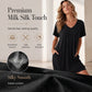 Dames-T-shirtjurk met V-hals in grote maten