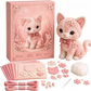 Roze doe-het-zelf vilt patchworkset