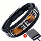 🪨 TIJDELIJKE AANBIEDING: 50% KORTING! 🧵 Gevlochten PU-leren armband voor mannen en vrouwen – tijgeroogsteen, unisex, gelaagd ontwerp ✨
